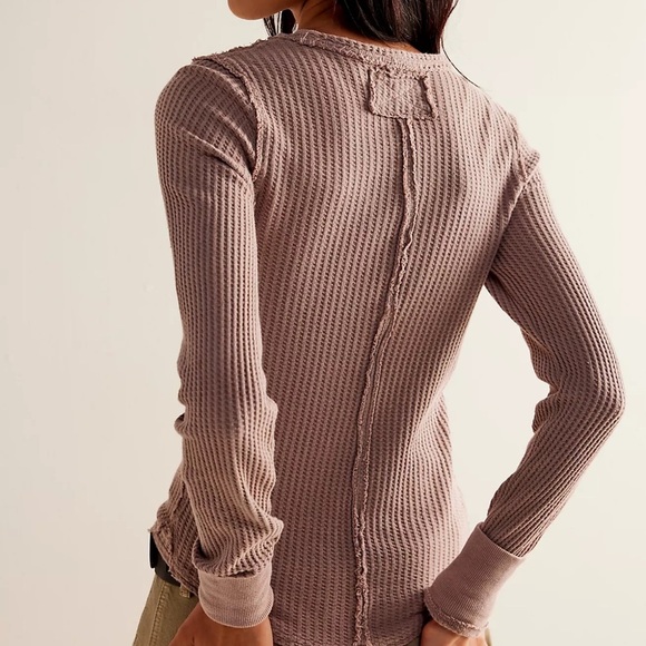 FREE PEOPLE We The Free Roll With it Thermal Mauve XSmall - Picture 2 of 9